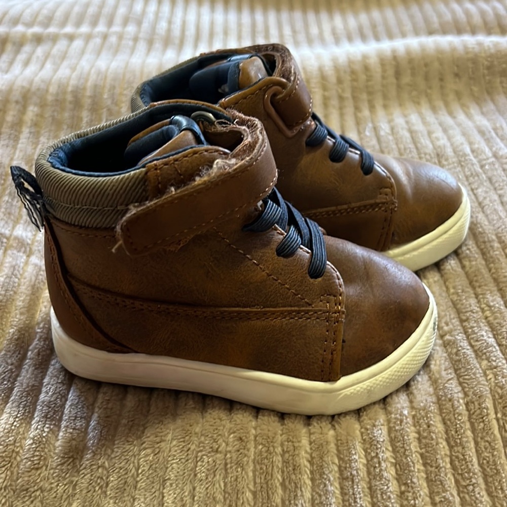 Little boy high top boot